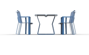 gatumöbler, chair, för en person, picnic-set, bänk, obrotowa szachownica, ryggstöd i stål, stålsits, bord, schack